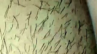 juicy latina wife's hairy pussy licked first time by husband closeup