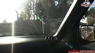 Petite Blonde Teen's Tight Tits Dripping with BBC Cumshot After Pickup Fuck