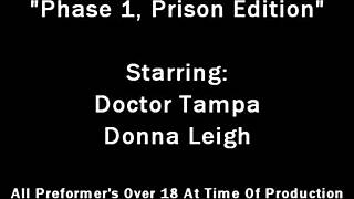 donna leigh gets spanked handcuffed in dr tampa's prison bitch fest