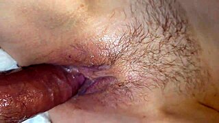 Amateur teen's first time POV sex reveals puffy pussy lips, small tits, and foot fetish licking up close