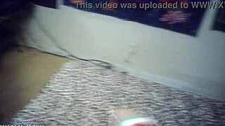 glasses brunette babe backstage sucks cock hard then bends for doggystyle pounding 😈💦