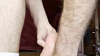 WOW! Huge 13.5-Inch Girth Toy Stretches Solo Boy's Asshole Wide!