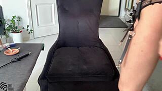 Hot Milf Smokes Cigarette Masturbates with Dildo and Squirts Hard