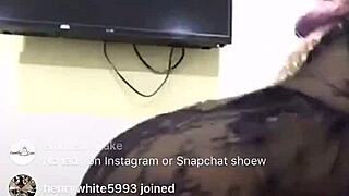 narrating this horny black african babe's massive tits and hard nipples begging for play