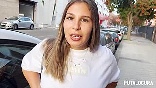 Torbe catches huge ass teen zivanka street bent over for wet pussy pounding