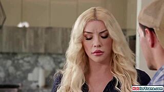 Shemale client bent over for bareback assfuck rimjob and brutal face pounding