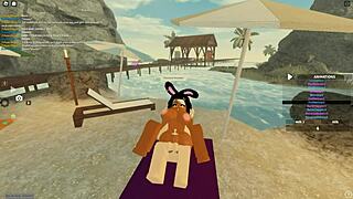 Steamy Roblox 3some with Ebony Big Ass Anal Doggystyle