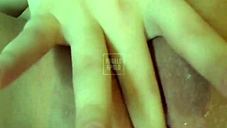 Blonde Big Ass Beauty Fingers Pink Pussy Up Close