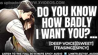 boyfriend's tongue devours your pussy like dinner with deep male moans... intriguing audio roleplay