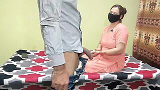 pakistani bhabhi gets fucked hard on bed with hindi dirty talk