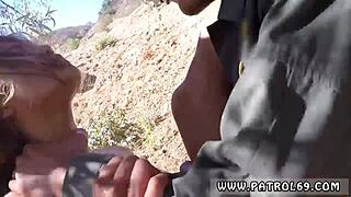 Imagine that big tits ebony cop bent over for bbc doggystyle pounding outdoors...