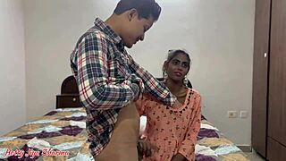 Sister-in-law rides brother-in-law cowgirl pussy creampie milk from big nipples closeup