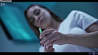 ALIEN GIRLS' WILD 69 PUSSY EATING AND SCISSORING FRENZY AT HOSPITAL!