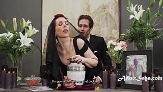 i couldn't resist fucking this gilf widow at her husband's funeral with young stud jayden marcos and ruby lynne