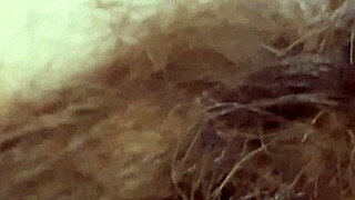 extreme close-up of giantess hairy body's huge clit vagina asshole and mouth in tall fetish orgasm reveal