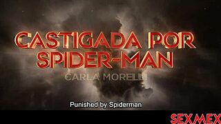 spiderman's forbidden punishment awaits carla morelli in the garage