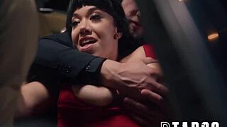 Petite Sara Bound and Sucking Big Cock in Wild Swinger Taboo!