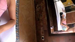 petite 18yo girlfriend fucks stepbrother hard after class??