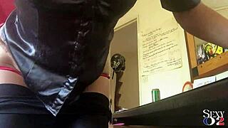 wanna see french amateur's red thong ass fucked doggystyle?