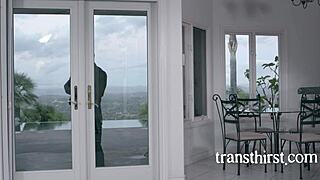 venus lux jerks that huge trans cock super hard till he explodes 💦😍🔥