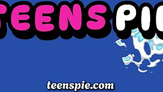 Wow, steamy makeout with roommate's shy blonde girlfriend!