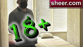 Wife's Ass and Pussy Massaged Before Jerking Cock Cum Blast!