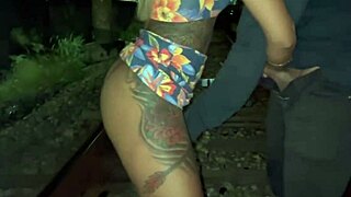 wife nearly fucks on bike path cuck watches horny