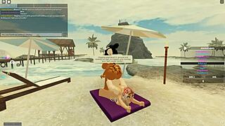 Steamy Roblox 3some with Ebony Big Ass Anal Doggystyle