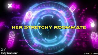 you see her stretchy roommate ryan reid gagging on cock in yoga leggings before face fuck cumshot??