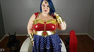 bbw alexxxis allure superhero hitachi cum explosion dressed up! 🦸‍♀️💥