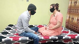 pakistani bhabhi gets fucked hard on bed with hindi dirty talk