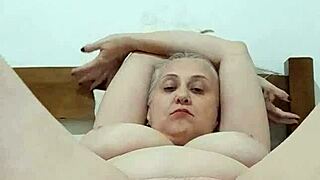 blonde milf spreads big pussy lips fingers to anal orgasm solo