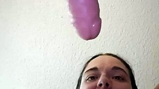 oh damn emy angel grinds her wet pussy on that huge penis
