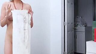 Krissy Lynn Delivers Stepson Steamy Titfuck and Eager Blowjob Treat