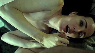 aww my cute brunette neighbor housewife gives the sloppiest pov blowjob with huge cum mouthful