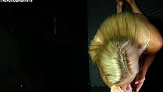 Nine huge cumshots swallowed at gloryhole by sophia tongue out