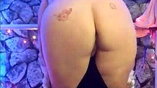 Steffi pulls panties off flashing pretty pussy compilation!