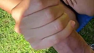 Risky Post-Yoga Outdoor Teen Blowjob POV