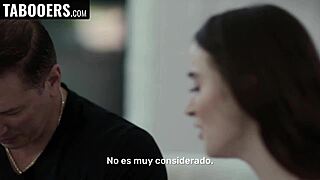 stepdaddy bends over virgin pussy doggystyle then she rides cowgirl in taboo roleplay