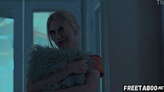 Skinny Teen Shares Bed with Best Friend's Crossdressing Brother on Holiday Leads to Rough Anal Creampie Full Movie