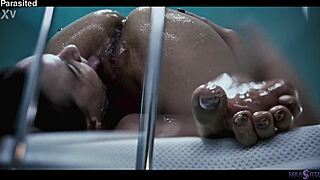 ALIEN GIRLS' WILD 69 PUSSY EATING AND SCISSORING FRENZY AT HOSPITAL!