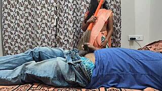 Village girl in mumbai gets owner pounding her hard with hindi moans