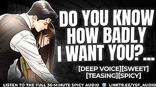 boyfriend's tongue devours your pussy like dinner with deep male moans... intriguing audio roleplay