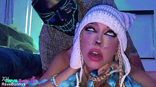 Trailer: Khloe Kapri's rave-bunny pussy gets pounded deep with creampie cumshot! 🐰💦