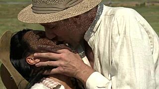 innocent farm girl bends for unexpected backdoor adventure at the ranch