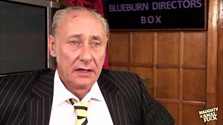 blonde endures old man's rough anal pounding lesson