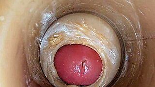 Intimate ASMR creampie internal view 4K