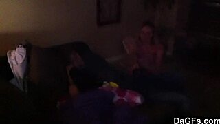 Morning blowjob from hot blonde girlfriend 😍 fingering her wet pussy early!