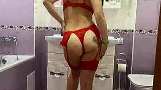 stepbro busted me riding the washer with my hairy pussy so hard