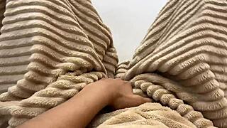 Horny petite teen fucks tight pussy solo homemade craving cock badly